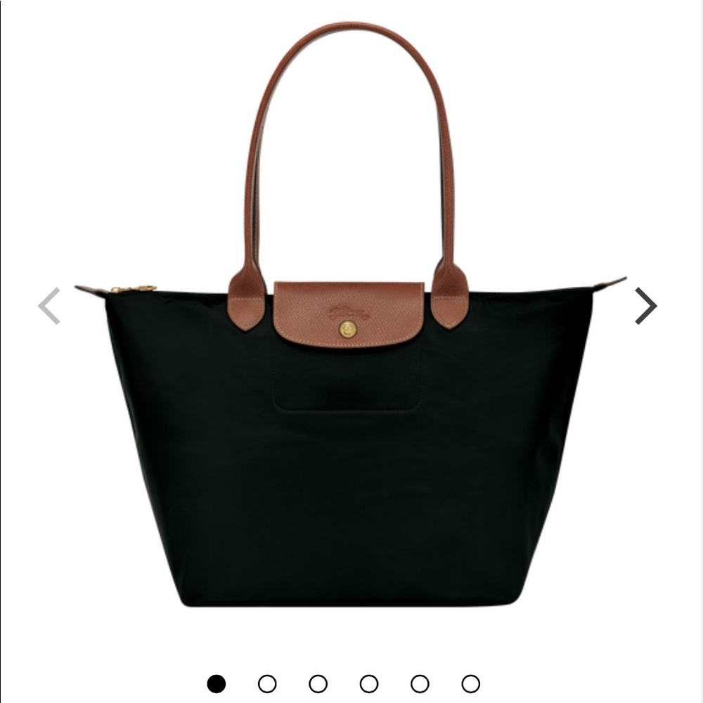 Large black longchamp le pliage authentic *worn*